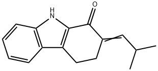 2-ISOBUTYLIDENE-2,3,4,9-TETRAHYDRO-CARBAZOL-1-ONE 结构式