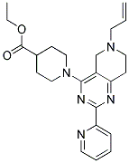 ETHYL 1-(6-ALLYL-2-PYRIDIN-2-YL-5,6,7,8-TETRAHYDROPYRIDO[4,3-D]PYRIMIDIN-4-YL)PIPERIDINE-4-CARBOXYLATE 结构式
