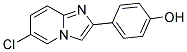 4-(6-CHLOROIMIDAZO[1,2-A]PYRIDIN-2-YL)PHENOL 结构式