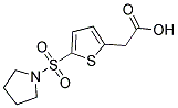 [5-(PYRROLIDINE-1-SULFONYL)-THIOPHEN-2-YL]-ACETIC ACID 结构式