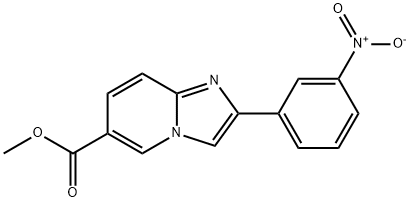 2-(3-硝基苯基)咪唑并[1,2-A]吡啶-6-羧酸甲酯 结构式