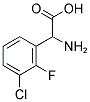 2-氨基-2-(3-氯-2-氟苯基)乙酸 结构式