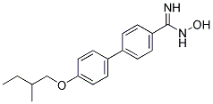 N-HYDROXY-4'-(2-METHYL-BUTOXY)-BIPHENYL-4-CARBOXAMIDINE 结构式