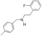 2-(2-FLUOROPHENYL)-N-(4-METHYLBENZYL)ETHANAMINE 结构式