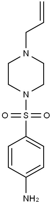4-(4-ALLYL-PIPERAZINE-1-SULFONYL)-ANILINE 结构式