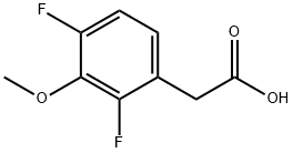 2,4-二氟-3-甲氧苯醋酸 结构式