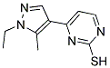 4-(1-乙基-5-甲基-1H-吡唑-4-基)嘧啶-2-硫醇 结构式