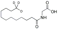 氘代月桂酰(12,12,12-D3)氨基乙酸 结构式