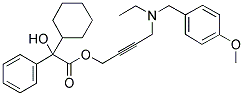 4-[N-ETHYL-(4-METHOXYPHENYL)METHYLAMINO]-2-BUTYNYL-2-CYCLOHEXYL-2-HYDROXYBENZENE ACETATE 结构式