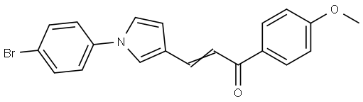 (E)-3-[1-(4-Bromophenyl)-1H-pyrrol-3-yl]-1-(4-methoxyphenyl)-2-propen-1-one 结构式