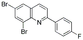 6,8-DIBROMO-2-(4-FLUOROPHENYL)QUINOLINE 结构式