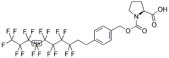 N-(F17 CBZ) L-PROLINE 结构式
