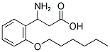 3-Amino-3-(2-hexyloxyphenyl)-propionic acid 结构式