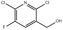 (2,6-二氯-5-氟吡啶-3-基)甲醇 结构式