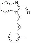 1-[2-(2-METHYLPHENOXY)ETHYL]-1H-BENZIMIDAZOLE-2-CARBALDEHYDE 结构式