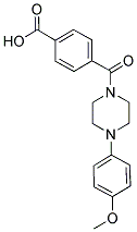 4-([4-(4-METHOXYPHENYL)PIPERAZIN-1-YL]CARBONYL)BENZOIC ACID 结构式