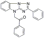 1-PHENYL-2-(2-PHENYL-4H-[1,2,4]TRIAZOLO[1,5-A]BENZIMIDAZOL-4-YL)ETHANONE 结构式