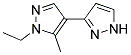 1'-Ethyl-5'-methyl-1H,1'H-[3,4']bipyrazolyl 结构式
