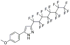 3-PERFLUOROOCTYL-5-(4-METHOXYPHENYL)PYRAZOLE 结构式