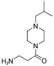 3-氨基-1-(4-异丁基哌嗪-1-基)丙-1-酮 结构式