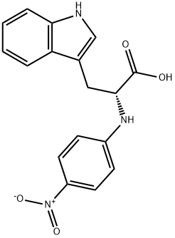 (R)-N-(4-Nitrophenyl)-tryptophan 结构式