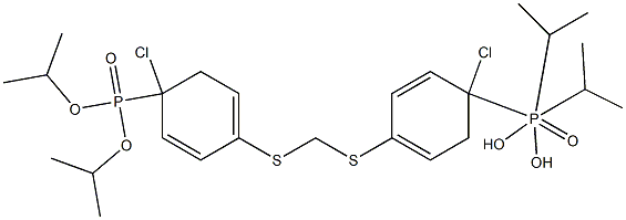 BIS[(4-CHLOROPHENYL)THIOMETHYLENE]BIPHOSPHONIC ACID, TETRAISOPROPYL ESTER 结构式