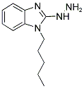 2-Hydrazino-1-pentyl-1H-benzimidazole 结构式