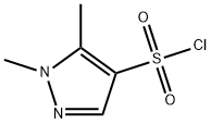 1,5-二甲基-4-吡唑磺酰氯 结构式