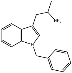 1-(1-苄基-1H-吲哚-3-基)丙-2-胺 结构式