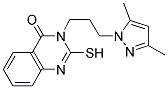 3-[3-(3,5-DIMETHYL-PYRAZOL-1-YL)-PROPYL]-2-MERCAPTO-3H-QUINAZOLIN-4-ONE 结构式