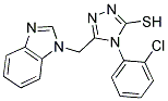 5-BENZOIMIDAZOL-1-YLMETHYL-4-(2-CHLORO-PHENYL)-4H-[1,2,4]TRIAZOLE-3-THIOL 结构式