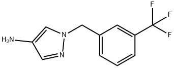 1-(3-(三氟甲基)苄基)-1H-吡唑-4-胺 结构式