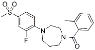 [4-(2-FLUORO-4-METHANESULFONYL-PHENYL)-[1,4]DIAZEPAN-1-YL]-O-TOLYL-METHANONE 结构式