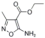 5-AMINO-3-METHYL-ISOXAZOLE-4-CARBOXYLIC ACID ETHYL ESTER 结构式