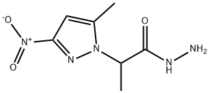 2-(5-METHYL-3-NITRO-PYRAZOL-1-YL)-PROPIONIC ACID HYDRAZIDE 结构式