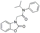 N-ISOPROPYL-2-(2-OXO-1,3-BENZOXAZOL-3(2H)-YL)-N-PHENYLACETAMIDE 结构式