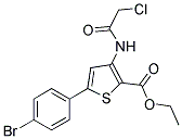 5-(4-BROMO-PHENYL)-3-(2-CHLORO-ACETYLAMINO)-THIOPHENE-2-CARBOXYLIC ACID ETHYL ESTER 结构式