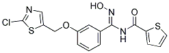N-[(3-[(2-CHLORO-1,3-THIAZOL-5-YL)METHOXY]PHENYL)(HYDROXYIMINO)METHYL]-2-THIOPHENECARBOXAMIDE 结构式
