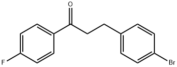 3-(4-BROMOPHENYL)-4'-FLUOROPROPIOPHENONE 结构式