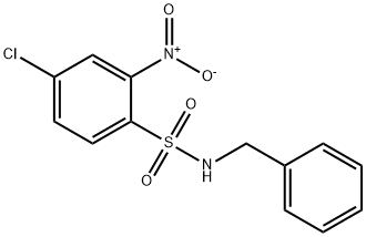 ((4-CHLORO-2-NITROPHENYL)SULFONYL)BENZYLAMINE 结构式