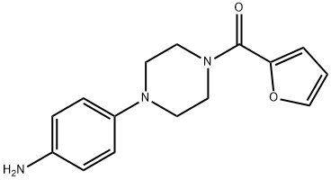 4-[4-(2-FUROYL)PIPERAZIN-1-YL]ANILINE 结构式