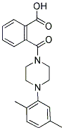2-([4-(2,5-Dimethylphenyl)piperazin-1-yl]carbonyl)benzoic acid 结构式