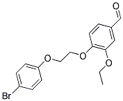 4-[2-(4-BROMO-PHENOXY)-ETHOXY]-3-ETHOXY-BENZALDEHYDE 结构式