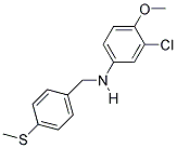 3-CHLORO-4-METHOXY-N-(4-(METHYLTHIO)BENZYL)ANILINE 结构式