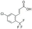 5-CHLORO-2-(TRIFLUOROMETHYL)CINNAMIC ACID 结构式