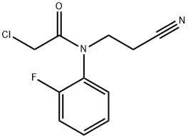 2-CHLORO-N-(2-CYANOETHYL)-N-(2-FLUOROPHENYL)ACETAMIDE 结构式