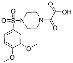 (4-[(3,4-DIMETHOXYPHENYL)SULFONYL]PIPERAZIN-1-YL)(OXO)ACETIC ACID 结构式