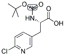 (S)-BOC-2-CHLORO-5-PYRIDYLALANINE 结构式