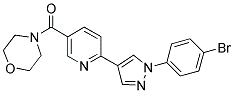 4-((6-[1-(4-BROMOPHENYL)-1H-PYRAZOL-4-YL]PYRIDIN-3-YL)CARBONYL)MORPHOLINE 结构式