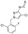 4-CHLORO-1-(2-CHLORO-6-FLUORO-BENZYL)-3-ISOTHIOCYANATO-1H-PYRAZOLE 结构式